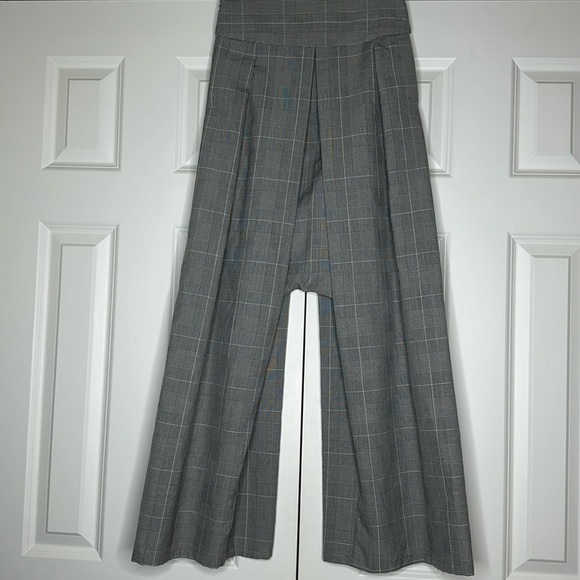 NJAL Not Just A Label Clotilde Plaid Culotte Harem Trouser Pant SzS - Picture 1 of 8